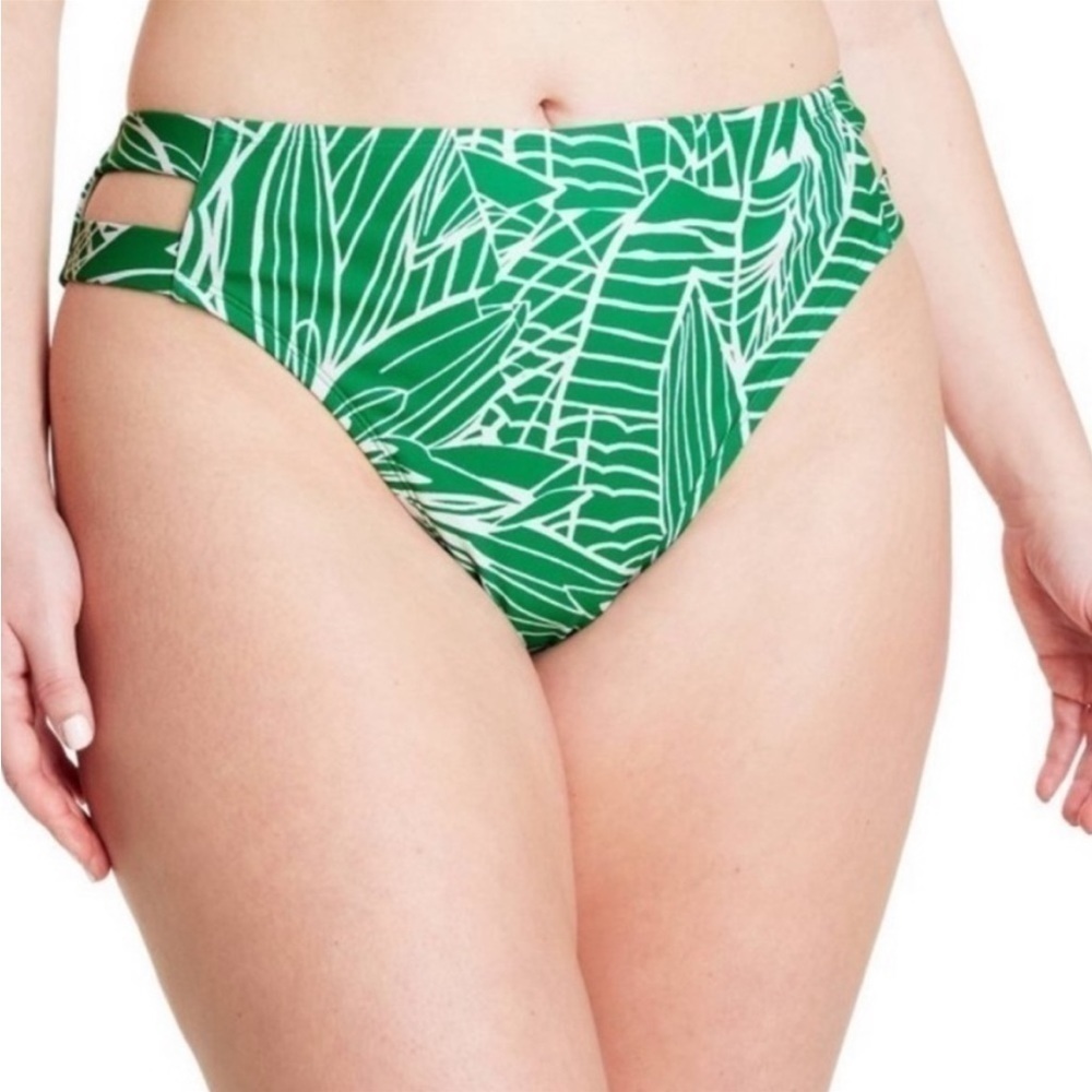 Tabitha Brown X Target Linear Floral Print Bikini Bottoms NWOT